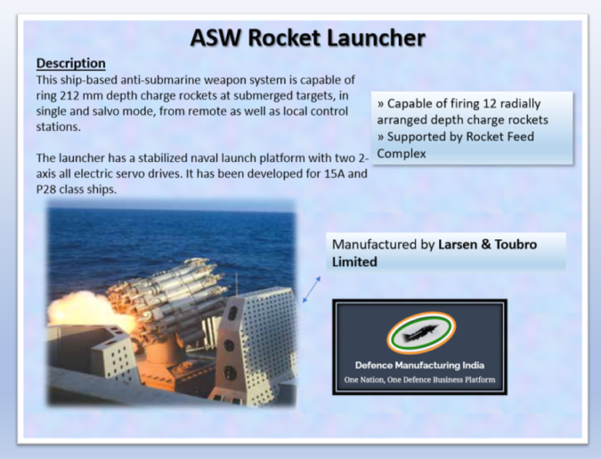 Asw Rockets ASW Rocket Launcher – India's War Factories