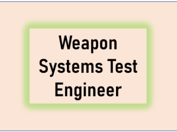 Weapon Systems Test Engineer